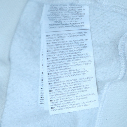 Womens UK Size M Nike White Pullover Hoodie