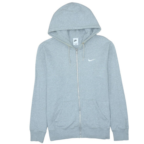 Mens UK Size L Nike Grey Full Zip Hoodie