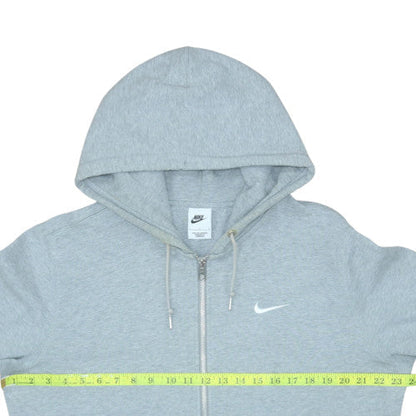 Mens UK Size L Nike Grey Full Zip Hoodie