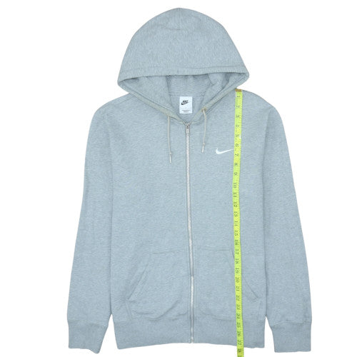 Mens UK Size L Nike Grey Full Zip Hoodie