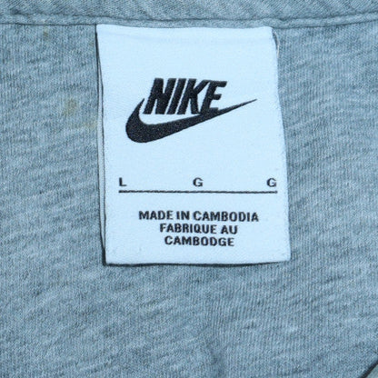 Mens UK Size L Nike Grey Full Zip Hoodie