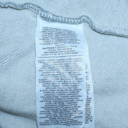 Mens UK Size L Nike Grey Full Zip Hoodie