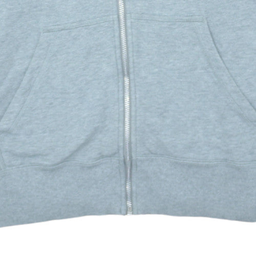 Mens UK Size L Nike Grey Full Zip Hoodie