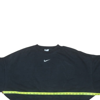 Womens UK Size M Nike Black Pullover Sweatshirt