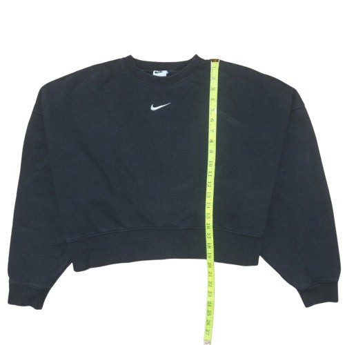 Womens UK Size M Nike Black Pullover Sweatshirt