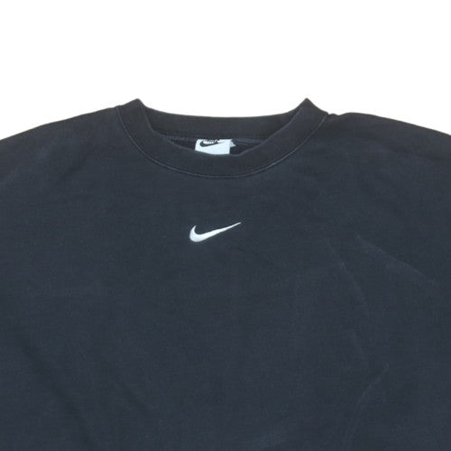 Womens UK Size M Nike Black Pullover Sweatshirt
