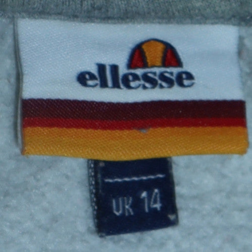 Womens UK Size 14 ellesse Grey Pullover Hoodie