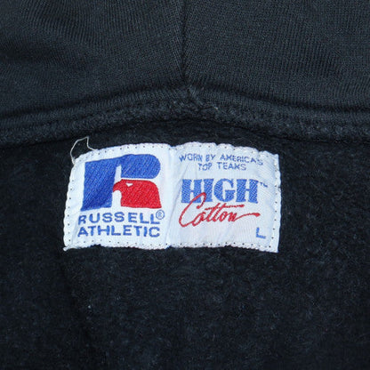 Womens UK Size L Russell Athletic Black Full Zip Hoodie