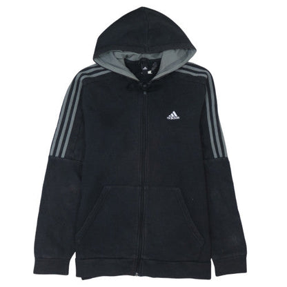 Mens UK Size L adidas Black Full Zip Hoodie