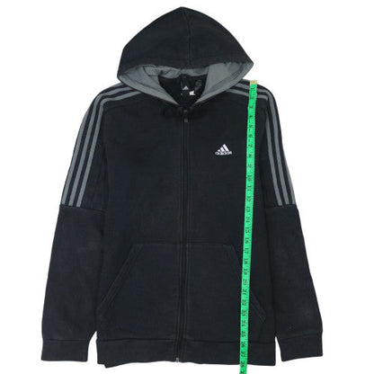 Mens UK Size L adidas Black Full Zip Hoodie