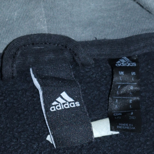 Mens UK Size L adidas Black Full Zip Hoodie