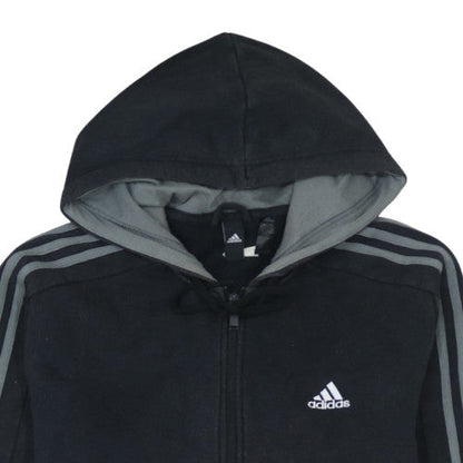 Mens UK Size L adidas Black Full Zip Hoodie