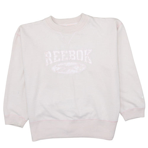 Womens UK Size 12 Reebok Beige Pullover Sweatshirt