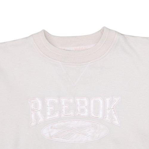 Womens UK Size 12 Reebok Beige Pullover Sweatshirt