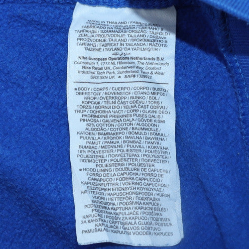 Mens UK Size M Nike Blue Pullover Hoodie