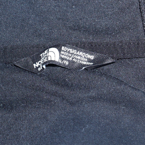 Boys UK Size L The North Face Black Full Zip Hoodie