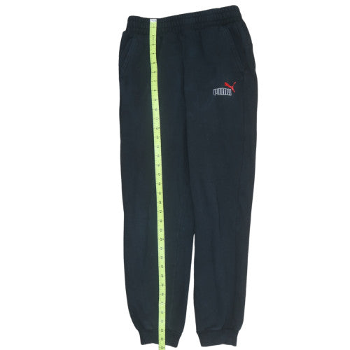 Boys UK Size 13-14 Years PUMA Regular Fit Jogger Black Trousers