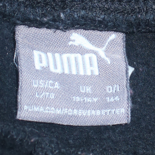 Boys UK Size 13-14 Years PUMA Regular Fit Jogger Black Trousers