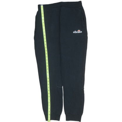 Mens UK Size M ellesse Regular Fit Sweatpants Black Trousers