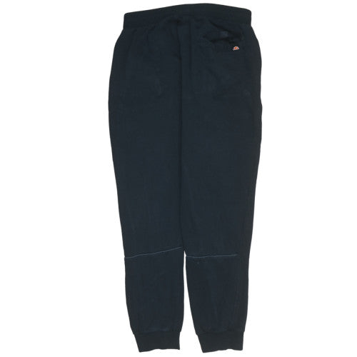 Mens UK Size M ellesse Regular Fit Sweatpants Black Trousers