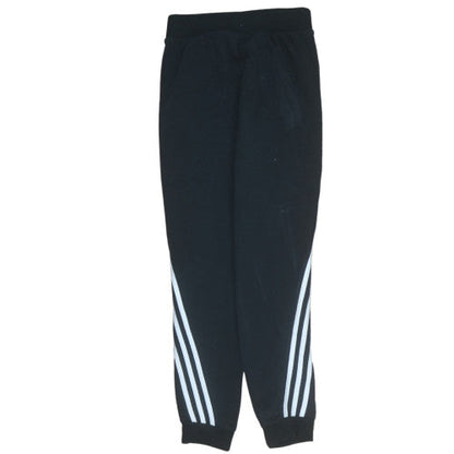 Boys UK Size 11-12 Years adidas Regular Fit Jogger Black Trousers