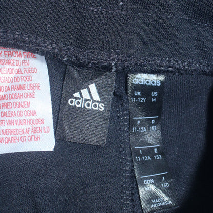 Boys UK Size 11-12 Years adidas Regular Fit Jogger Black Trousers