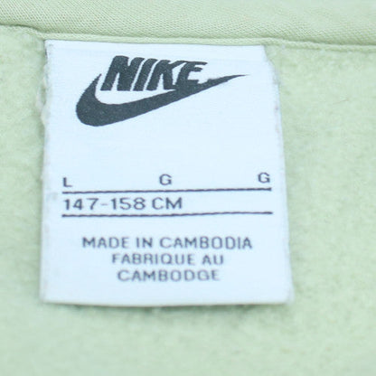 Nike Girls Green Crew Neck Pullover Sweatshirt Size L 147-158 cm