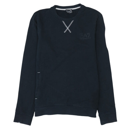 Mens UK Size S Emporio Armani Black Pullover Sweatshirt