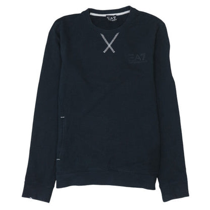 Mens UK Size S Emporio Armani Black Pullover Sweatshirt
