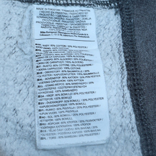 Mens UK Size XL Nike Grey Pullover Hoodie