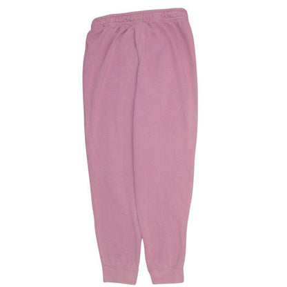 Nike Womens Pink Fleece Sweatpants M Regular Fit Casual Joggers