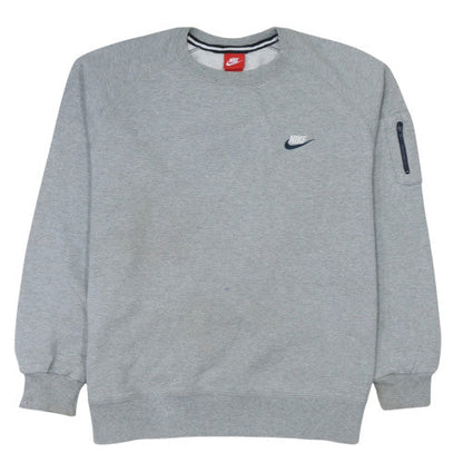 Mens UK Size XL Nike Grey Pullover Sweatshirt