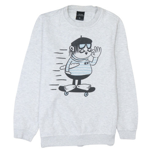 Womens UK Size S KanaBeach Grey Pullover Sweatshirt
