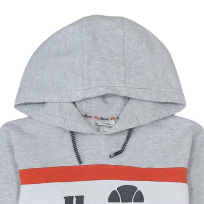 Ellesse Boys Grey Pullover Hoodie 14 Years Logo Fleece Sweatshirt
