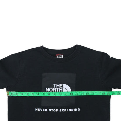 The North Face Boys Black XL Crew Neck Pullover Sweatshirt 100% Cotton