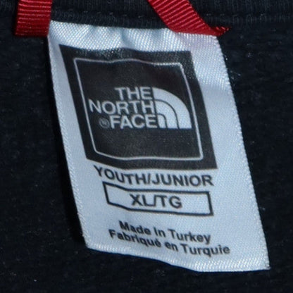 The North Face Boys Black XL Crew Neck Pullover Sweatshirt 100% Cotton
