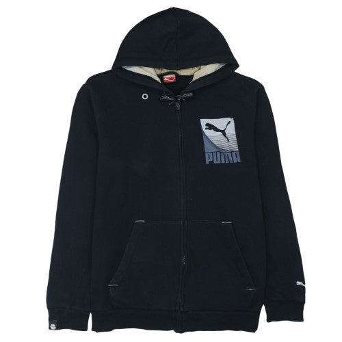 Mens UK Size 2XL PUMA Black Full Zip Hoodie