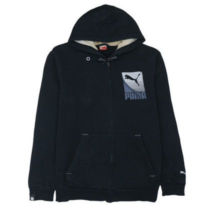 Mens UK Size 2XL PUMA Black Full Zip Hoodie