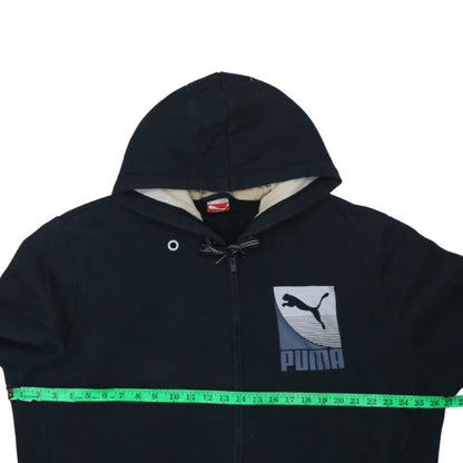 Mens UK Size 2XL PUMA Black Full Zip Hoodie