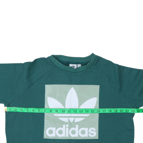 Womens UK Size 22 adidas Green Pullover Sweatshirt