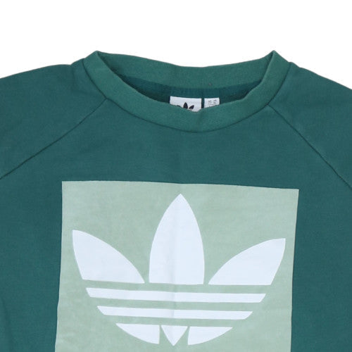 Womens UK Size 22 adidas Green Pullover Sweatshirt