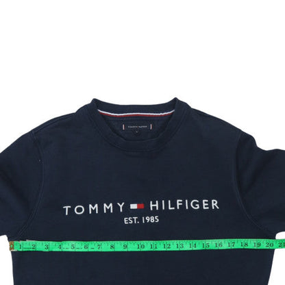 Mens UK Size M Tommy Hilfiger Blue Pullover Sweatshirt