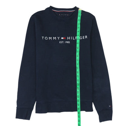 Mens UK Size M Tommy Hilfiger Blue Pullover Sweatshirt