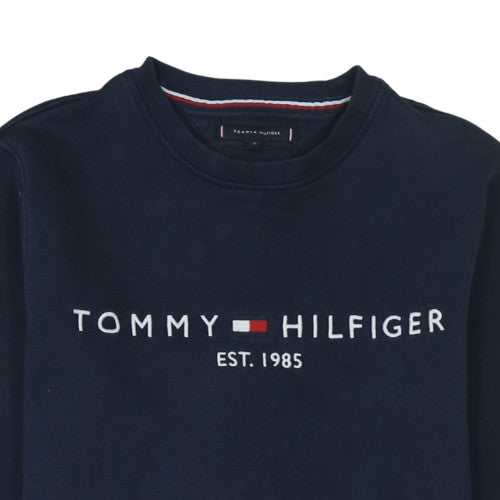 Mens UK Size M Tommy Hilfiger Blue Pullover Sweatshirt