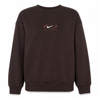 Womens UK Size S Nike Brown Pullover Sweatshirt