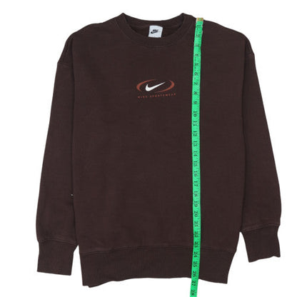 Womens UK Size S Nike Brown Pullover Sweatshirt