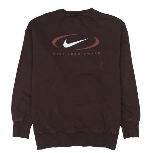 Womens UK Size S Nike Brown Pullover Sweatshirt