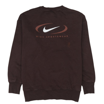 Womens UK Size S Nike Brown Pullover Sweatshirt
