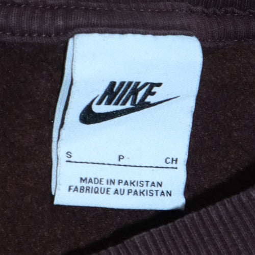 Womens UK Size S Nike Brown Pullover Sweatshirt