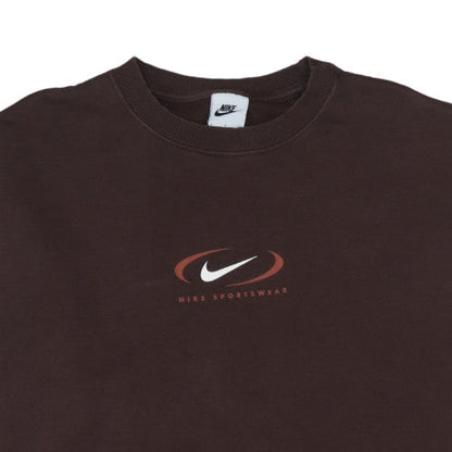 Womens UK Size S Nike Brown Pullover Sweatshirt